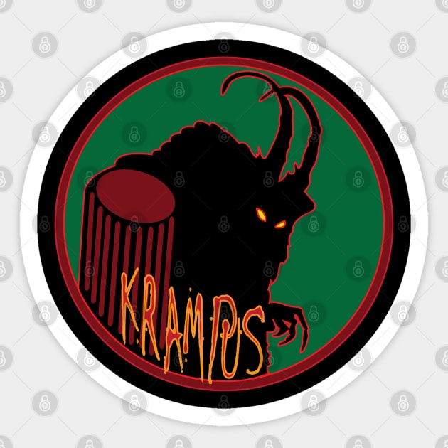 Krampus Sticker by DickinsonDesign